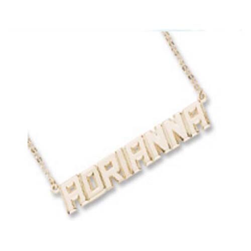 Neckname 8 Character Gold Plated - 42-9508-0-GP