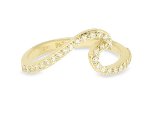 Nemati 14k Diamond Wave Ring - NM-1804