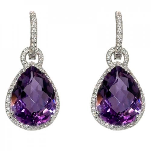 Nemati Amethyst And Diamond Earrings - NME336A