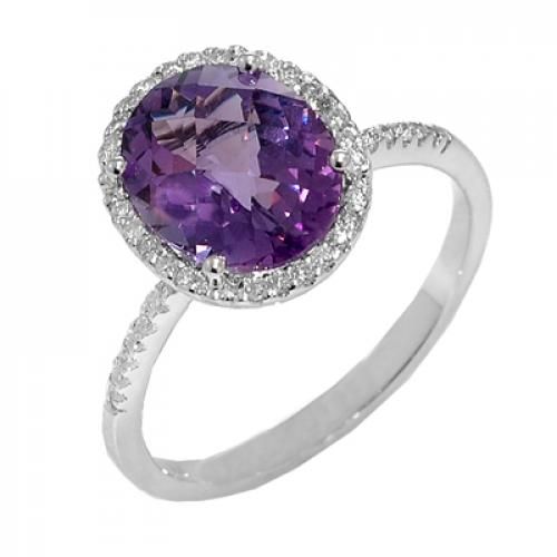Nemati Amethyst And Diamond Ring - NM2660A