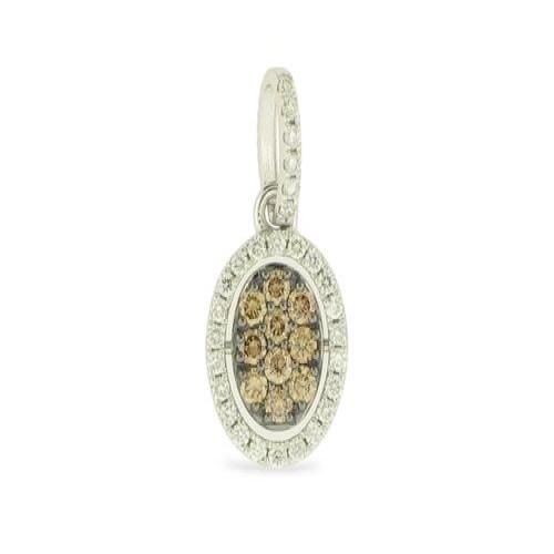 Nemati Champagne Diamond / Blue Diamond And Diamond Pendant  - NM6551BC