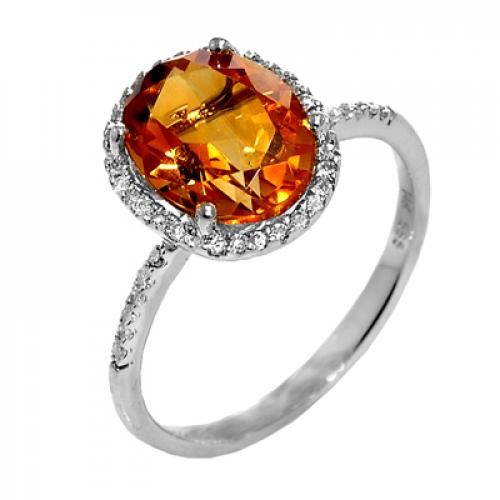 Nemati Citrine And Diamond Ring - NM2660C