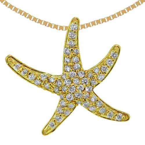 Nemati Diamond Starfish Pendant  - NM6422