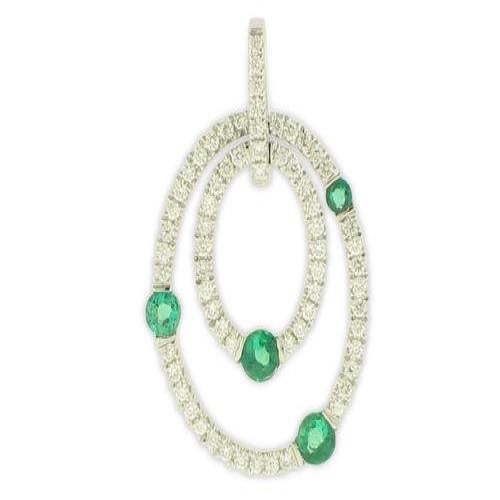 Nemati Emerald And Diamond Pendant  - NM6536E