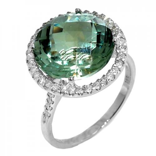 Nemati Green Amethyst And Diamond Ring - NM2659G
