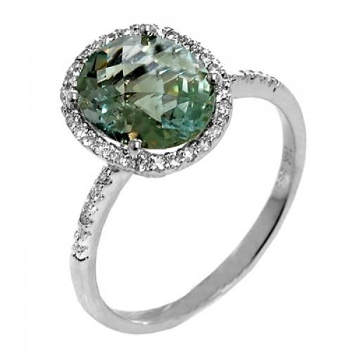 Nemati Green Amethyst And Diamond Ring - NM2660G