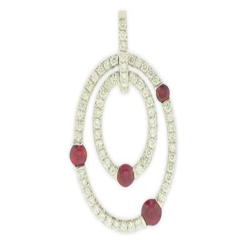 Nemati Ruby And Diamond Pendant  - NM6536R