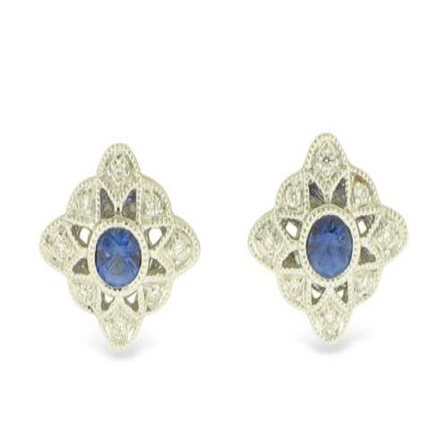 Nemati Sapphire And Diamond Earrings - NME401S-2