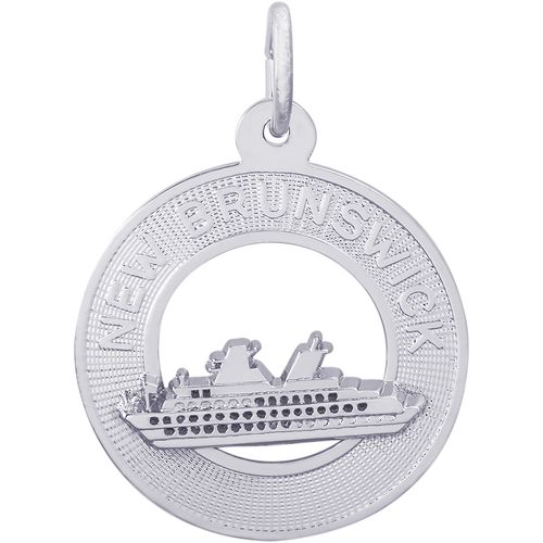 New Brunswick Cruise Ship Charm - Sterling Silver