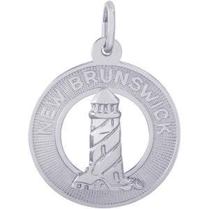 New Brunswick Lighthouse Charm - Sterling Silver