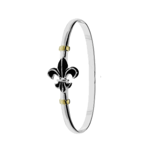 NOLA New Orleans 4mm Fleur de Lis 7 Inch - C4FDLE70