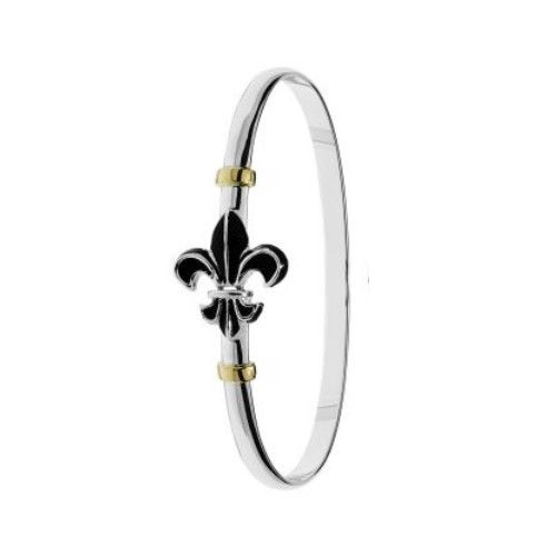 NOLA New Orleans 4mm Fleur de Lis 8.0 Inch - C4FDLE80