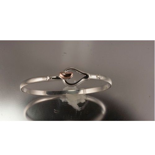 NOLA New Orleans 4mm Red Bean Bracelet W/pink Gold Bean &  Fleur De Lis Wr - NORBC470
