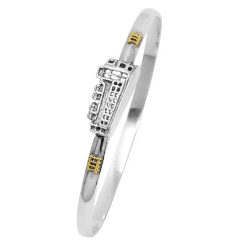 NOLA New Orleans 4mm Street Car Bracelet W/14k Railroad Track Wraps 7. - NOSCC475