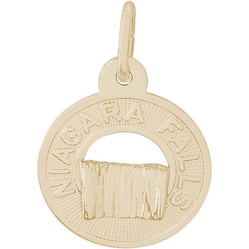 Niagara Falls Charm - 10K Gold
