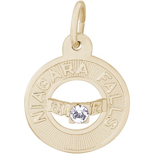 Niagara Falls Charm - 14K Gold - 10-8815-14kg