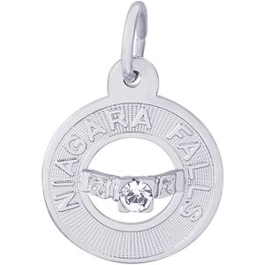 Niagara Falls Charm - 14K White Gold - 10-8815-wg