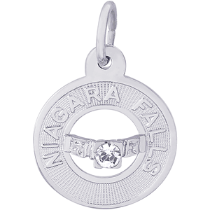 Niagara Falls Charm - Sterling Silver - 10-8815-s
