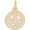 Niagara Falls Maple Leaf Charm - 10K Gold