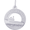 Niagara Falls With Boat Charm - 14K White Gold - 10-8804