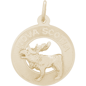Nova Scotia Moose Charm - 14K Gold