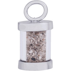 Nova Scotia Sand Capsule Charm - 14K White Gold