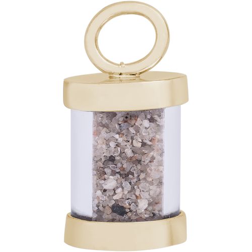 Nova Scotia Sand Capsule Charm - Gold Plated