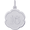 Number 16 Charm Silver - 10-1332