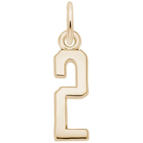 Number 2 Charm - 10K Gold - 10-1761-2