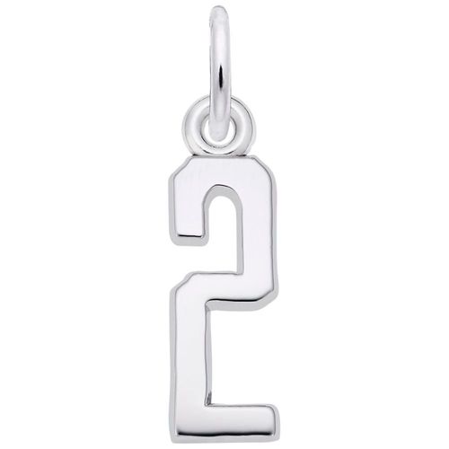 Number 2 Charm - Sterling Silver - 10-1761-2