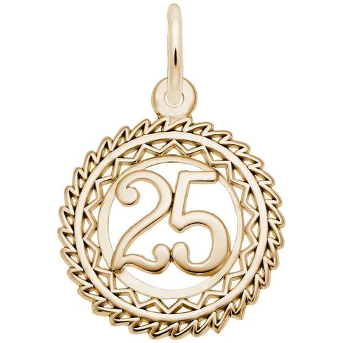Number 25 Charm - 10K Gold - 10-2895-25
