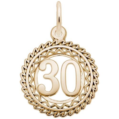 Number 30 Charm - 14K Gold - 10-2895-30