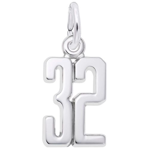 Number 32 Charm - 14K White Gold - 10-1762-32
