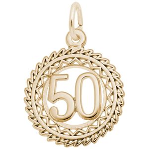 Number 50 Charm - 10K Gold - 10-2895-50