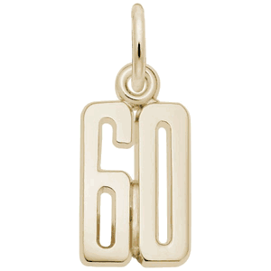 Number 60 Charm - 10K Gold - 10-1762-60