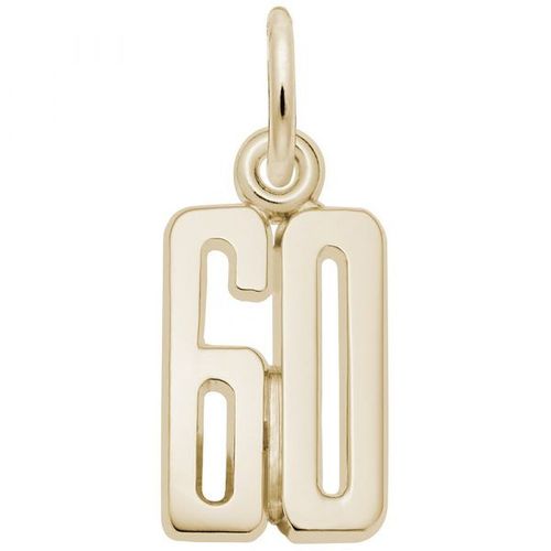 Number 60 Charm - 10K Gold - 10-1762-60