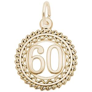 Number 60 Charm  - 14K Gold  - 10-2895-60-14K