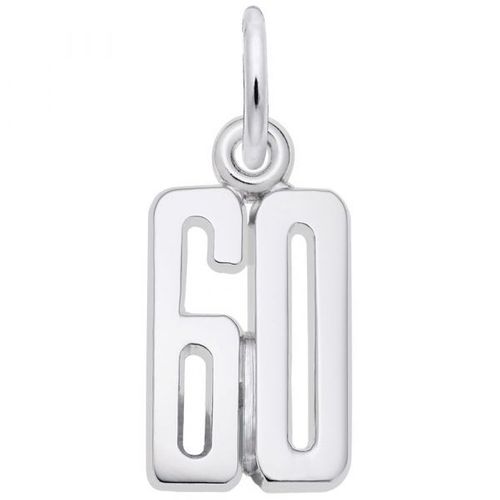Number 60 Charm - Sterling Silver - 10-1762-60