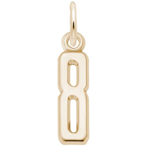 Number 8 Charm - 14K Gold - 10-1761-8