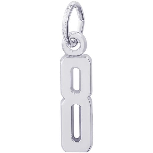 Number 8 Charm - Sterling Silver - 10-1761-8