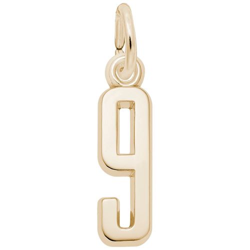 Number 9 Charm - 14K Gold - 10-1761-9