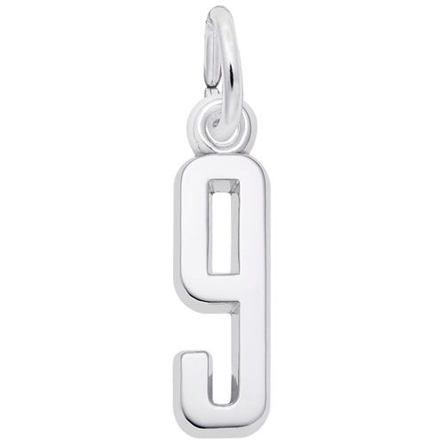 Number 9 Charm - 14K White Gold - 10-1761-9