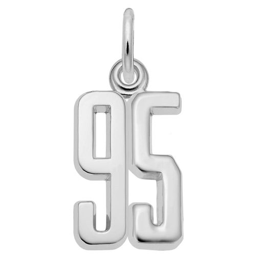 Number 95 Charm Sterling Silver -10-1762-95-ss