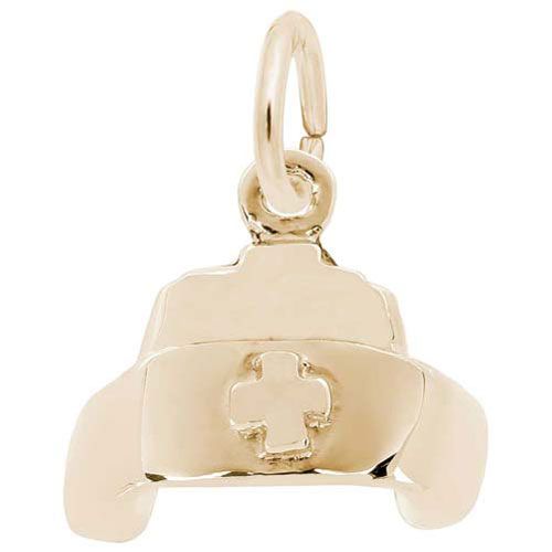 Nurse's Cap Charm 10K Gold - 10-561-0-10K
