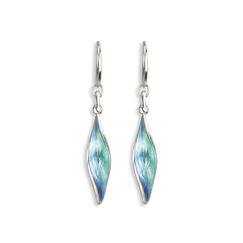 Ocean Aurora Wire Earrings, Sterling Silver - NW0493C