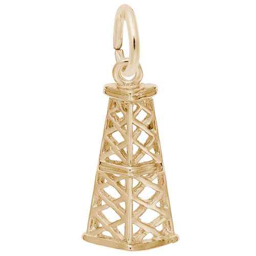 Oil Rig Charm - 14K Gold - 10-1794-14K