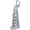 Oil Well Charm White Gold-REM-0489 - 10-0489