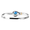 Opal Unity Hook Bracelet - Sterling Silver 14K Gold 4mm 6 Inch