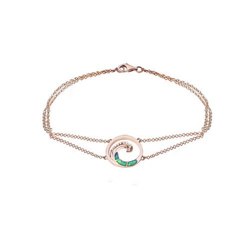 Opal Wave Bracelet 15mm, Hawaiian Inspired  Bracelet, WOB-0007/ RG