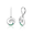 Opal Wave Leverback Earrings 15mm, Hawaiian Inspired  Earrings, WOE-0009/ WG